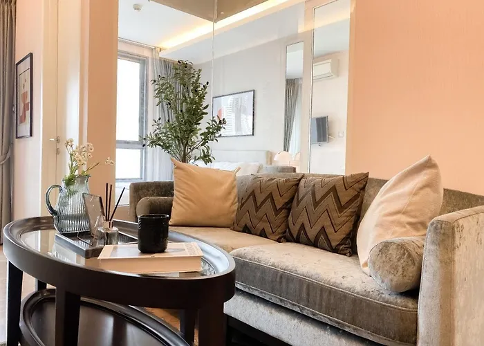 דירה Upscale Living 1br - Ultra Fast Wifi - Phrom Phong בנגקוק